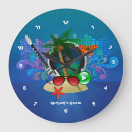 パープルサマークラブビーチハウス ラージ壁時計