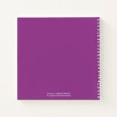 パープルサンキューペストファースト・レディーノート ノートブック (裏面)