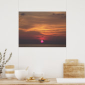 パープルサンセットオフフランスのコースト ポスター (キッチン)