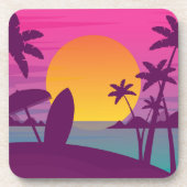 パープルサンセットサーフビーチ コースター (正面)
