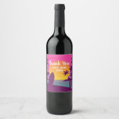 パープルサンセットサーフビーチ ワインラベル (正面)