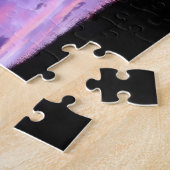 パープルサンセットジグソーパズル ジグソーパズル (側面)