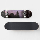 パープルサンセットスケートボード スケートボード (横)
