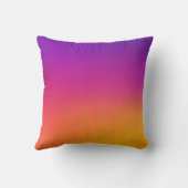 パープルサンセットドラゴングラデーション装飾用クッション クッション (裏面)