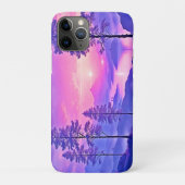 パープルサンセットランドスケープアート Case-Mate iPhoneケース (裏)