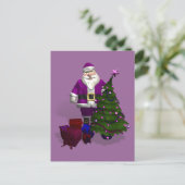 パープルサンタクロース シーズンポストカード (スタンド正面)