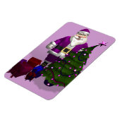 パープルサンタクロース マグネット (左側)