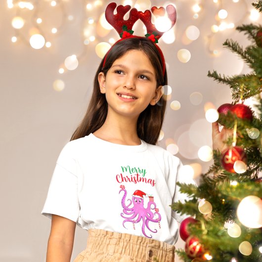 パープルサンタタコのクリスマス Tシャツ