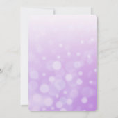パープルサンドドルをテーマにした結婚式招待状 招待状 (裏面)