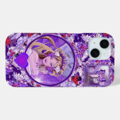 パープルサンフェアリーのケースメイトiPhoneケース Case-Mate iPhoneケース (裏面 (横))