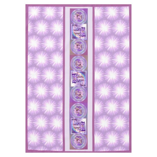 パープルサンフェアリーのテーブルクロス テーブルクロス (正面)