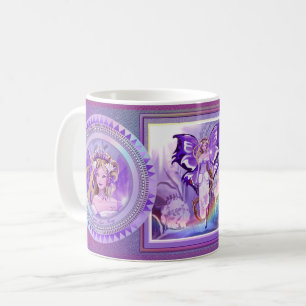 パープルサンフェアリーコーヒーマグ コーヒーマグカップ