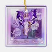 パープルサンフェアリーセラミックオーナメント セラミックオーナメント (正面)