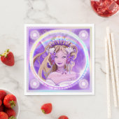 パープルサンフェアリーナプキンス スタンダードランチョンナプキン (インサイチュ)