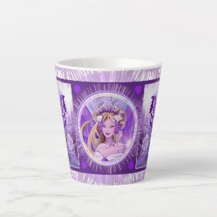 パープルサンフェアリーラテマグ カフェラテマグ