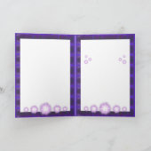 パープルサンフェアリー空白のカード サンキューカード (内部)