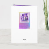 パープルサンフェアリー空白のカード サンキューカード (裏面)