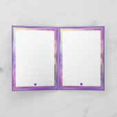 パープルサンフェアリー空白のカード サンキューカード (内部)