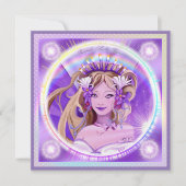 パープルサンフェアリー空白のカード シーズンカード (正面)