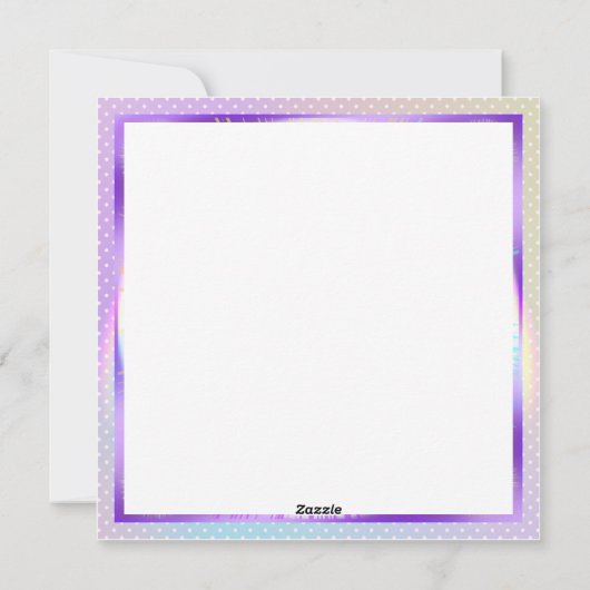 パープルサンフェアリー空白のカード シーズンカード (裏面)