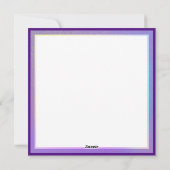 パープルサンフェアリー空白のカード シーズンカード (裏面)