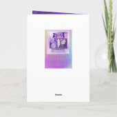 パープルサンフェアリー誕生日カード サンキューカード (裏面)