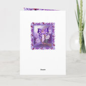 パープルサンフェアリー誕生日カード サンキューカード (裏面)