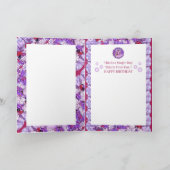 パープルサンフェアリー誕生日カード サンキューカード (内部)