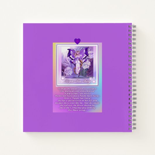 パープルサンフェアリー ノートブック (裏面)