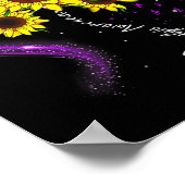 パープルサンフラワー線維筋痛認識度 ポスター (角)