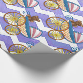 パープルサンベビー物 ラッピングペーパー (角)