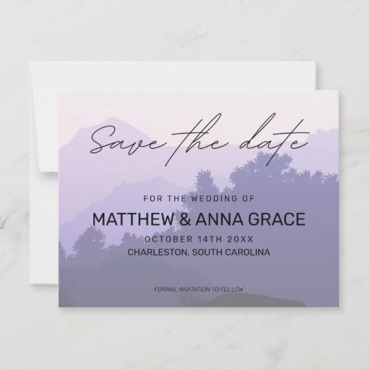 パープルサンライズ冒険旅行 セーブザデート (正面)