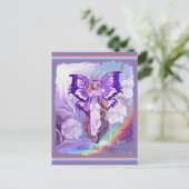 パープルサン妖精のポストカード ポストカード (スタンド正面)