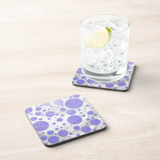パープルサン水玉模様 コースター (右側)