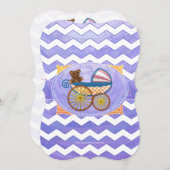 パープルサン ベイビー用品 招待状 (正面/裏面)