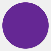 パープルサークルステッカー – 鮮やかデザイン ラウンドシール (正面)