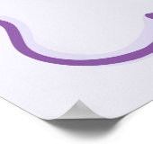 パープルザガールコケットケーキ誕生日へようこそ ポスター (角)