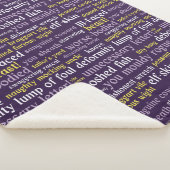 パープルシェイクスピアの侮辱に関する文おもしろい書 シェルパブランケット (3/4)