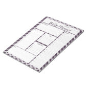 パープルシェブロンデイリープランナー ノートパッド (アングル)