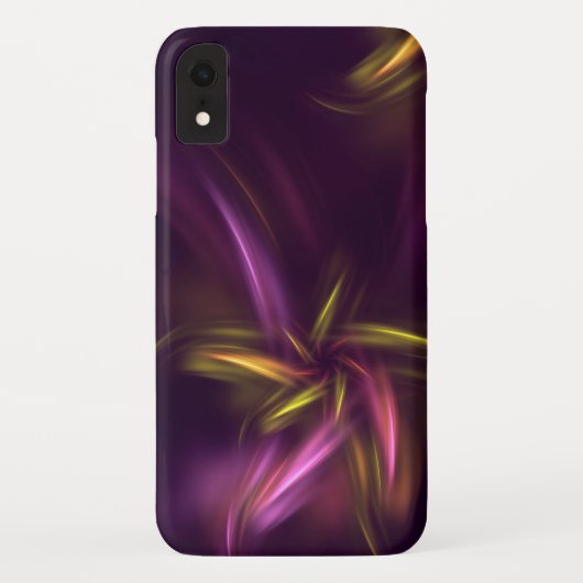 パープルシェード抽象芸術フラワーファンタジー Case-Mate iPhoneケース (裏面)