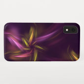 パープルシェード抽象芸術フラワーファンタジー Case-Mate iPhoneケース (裏面(横))