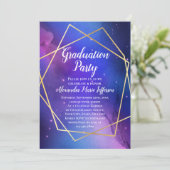 パープルシナ天体金ゴールド卒業パーティー 招待状 (スタンド正面)