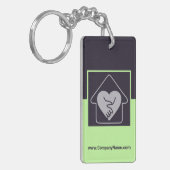 パープルシニアプ気にロモノロカスタムゴKeychai キーホルダー (正面左)