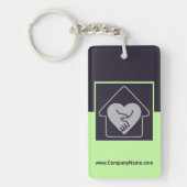 パープルシニアプ気にロモノロカスタムゴKeychai キーホルダー (正面)