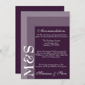 パープルシモダンック結婚ズ サンキューカード (正面/裏面)