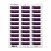 パープルシモダンック結婚ズ ラベル (フルシート)