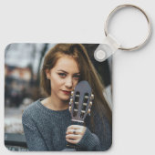 パープルシャイン。シャイン。明るい。シャイン。シャイン。 キーホルダー (裏面)