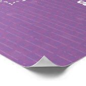 パープルシャイン。シャイン。明るい。シャイン。シャイン。 ポスター (角)