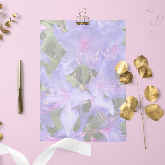 パープルシャクナゲフローラ文房具紙