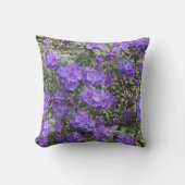 パープルシャクナゲ開花フローラ アウトドアクッション (正面)